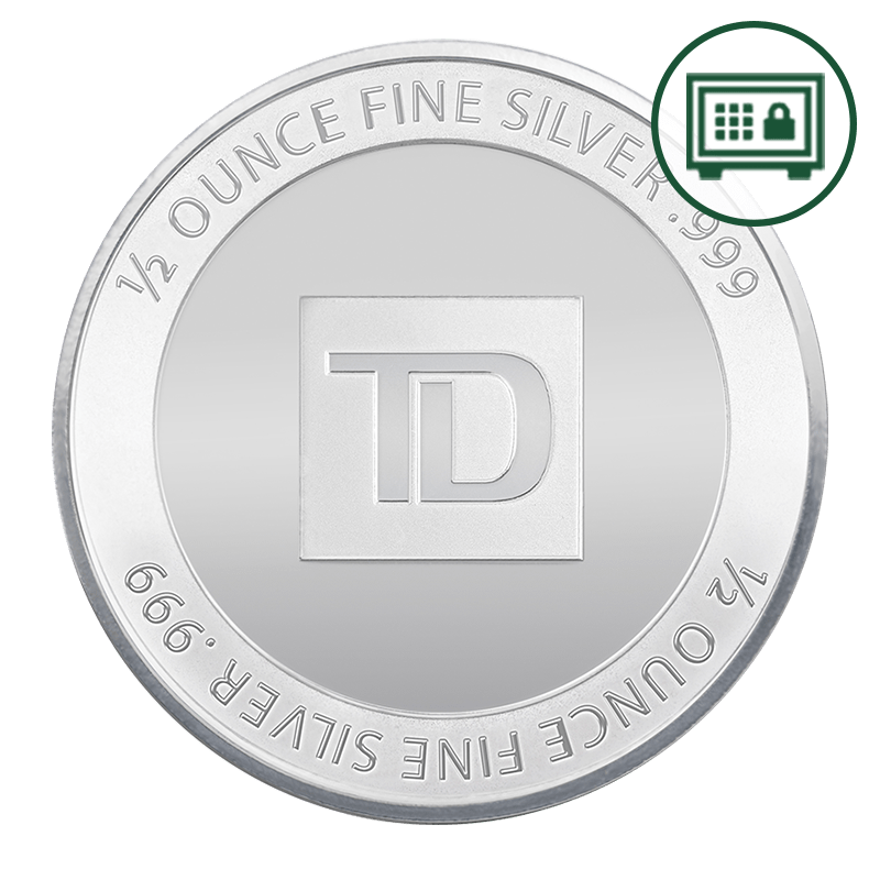 Image for 1/2 oz TD Silver Round - Secure Storage from TD Precious Metals